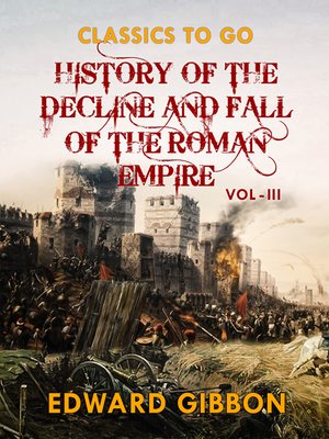 cover image of History of the Decline and Fall of the Roman Empire  Vol III